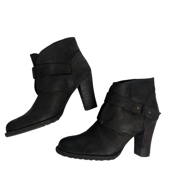 Crown Vintage Brown Ankle Boots Size 8.5 - Picture 3 of 10